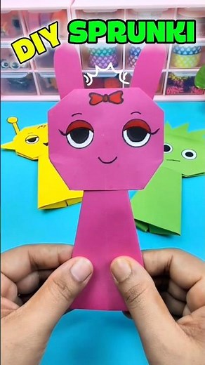 Origami Paper Sprunki Incredibox How to Make Sprunki from paper DIY #sprunki #incredibox