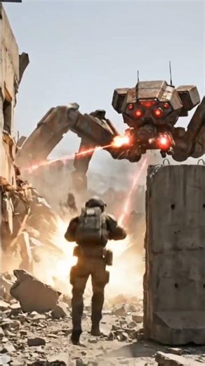 Attack of the spider robot #robot #fighting