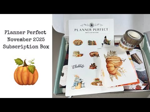 Planner Perfect November 2025 Subscription Box