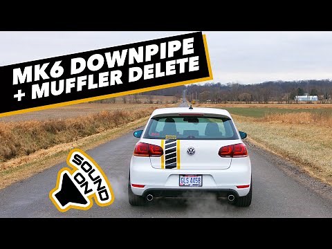 VW MK6 GTI Muffler Delete and Downpipe Comparison | ECS Tuning