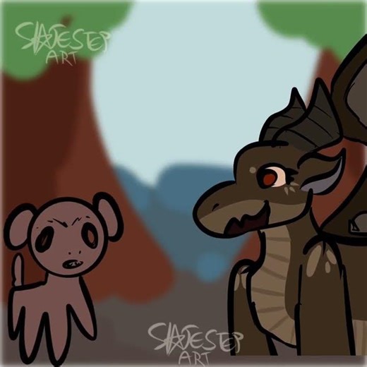 Sora talks to a monkey. #wingsoffire #thehybridprince #wof #animation #meme #dragon #wingsoffirememe