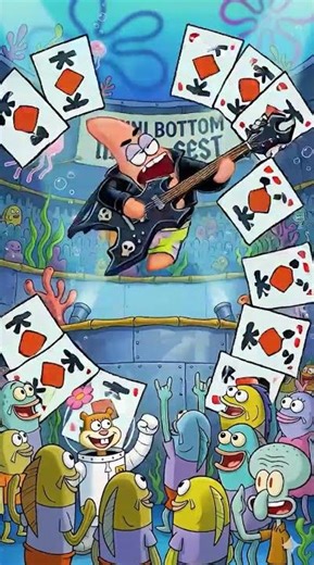 🤘 SpongeBob & Patrick Metal Concert 🎸 Ace of Spades Pt 1 #SHORTS