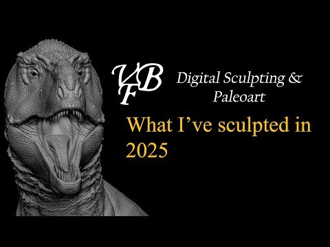 What I've sculpted in 2025 as a paleoartist