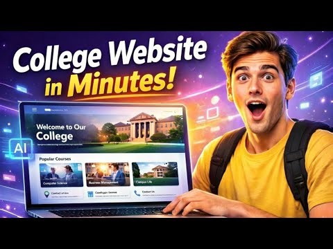 Design a College Website UI in Minutes with Google Stitch AI