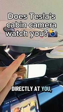 Tesla’s cabin camera explained 👀 What is it actually watching while you drive?#ev #tesla #teslatok