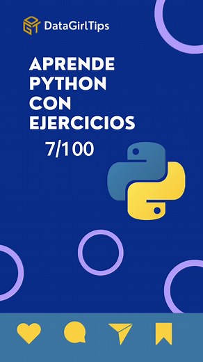 Aprendiendo Python con ejercicios 7/100. Con esto se ha practicado lo siguiente: 💡Declarar variables 💡Usar de tuplas 💡Usar la función print() Guarda este post para tus prácticas y sígueme para más ejercicios #python #practicapython #ejercicio #data #variable #parati #datagirltips