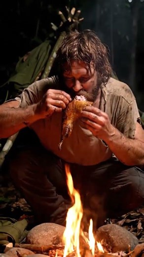 Survival Meal: Eating a Whole Roasted Rabbit