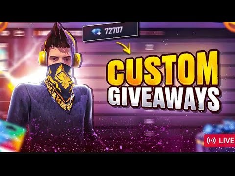 🔴 LIVE STREAM free fire 🔥 custom giveaway redeem diamond 💎💍@hattugamer @totalgaming @freefire