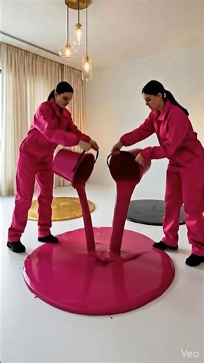 This Epoxy Floor Is Absolutely Mesmerizing 💖✨ #epoxy #transformation #satisfying