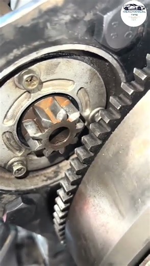 starter motor action on flywheel start engine #automobile #mechanic #viral #trending #shortvideo