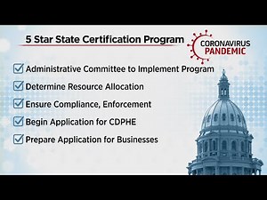 5 Star State Certification Program Checklist Released As Businesses Seek Fewer Restrictions