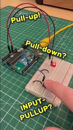How to Connect a Push Button to Arduino: Pull up & Pull down Explained #arduino #electronics