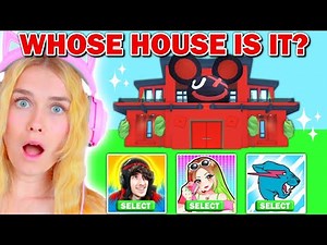 Guessing YOUTUBERS HOUSES In Adopt Me! (Roblox)