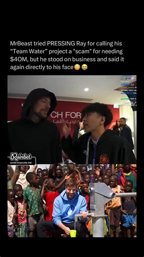 #MrBeast tried pressing #Ray for calling his “Team Water” project a “scam”, but he stood on business and told him he meant what he said 😳😭 | Hip Hop Ties