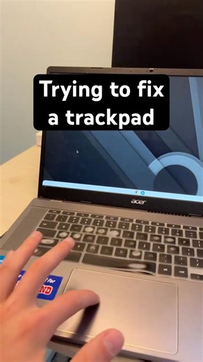 Can I fix a broken trackpad (hint: no) #tech #chromebook #repair #techtok #yaptech