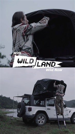 Rooftop Tent by Wild Land .Model: VMS-RT-LC120 (Lite Cruiser Pro)