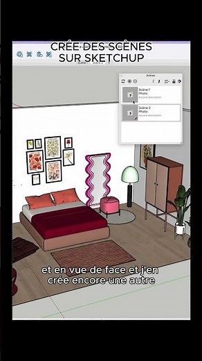 Create scenes on SketchUp