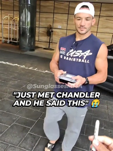 Meeting Michael Chandler And He Said This 😭 #ufc #mma #michaelchandler #conormcgregor #meme
