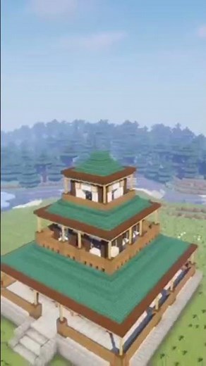 Building a Dojo in Minecraft tutorial timelapse