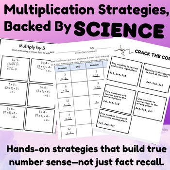 3s Multiplication Strategy Pack |Grade 3 Facts Practice & Strategy-Based Fluency