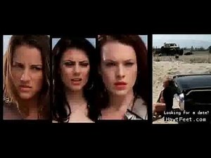 ballbust scene: "You blew off my teabag!" (Bitch Slap, 2009)