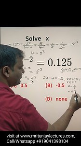 Solution-How can Solve Surds and Indices based problems #maths #basics #fundamentals #math #fbreelsvideo #sharingiscaring #satmath #satexam #SATPrep #mathtutorial #LETEXAM #exams #reviewer #algebratutor #mathreview #boardexams #mritunjaylectures | Mritunjay Lectures