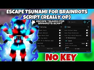 Escape Tsunami For Brainrots Script *NO KEY* Auto Farm New Infinity Brainrots, Vip Walls, Tp to gaps