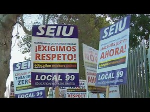 LAUSD workers protest alleged harassment