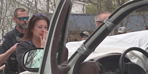 Houlton Students raise awareness with staged drunk driving simulation