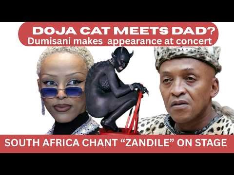 Doja Cat meets dad? Dumisani makes appearance at concert #news #shorts #lol