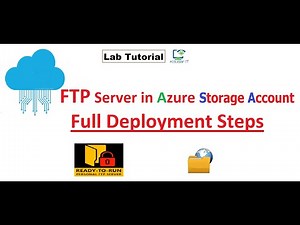 Az-104 : Azure FTP Server with Storage account