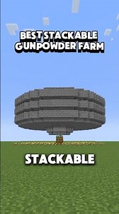 Best Stackable Gunpowder Farm In Minecraft! #minecraft #survival #minecraftfarm