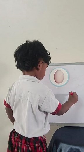 Karthikeya | Kids Letter Writing & Picture Identification Activity – Rise Play School, Kakinada