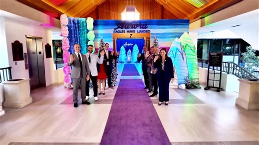 The moment you arrived… the magic hit. Night 1 of Eagles Have Landed opened with our leadership team greeting members before revealing a Northern Lights winter fantasy glowing just beyond the doors. 🌌✨An entrance worth repeating tomorrow night! | Gleneagles Country Club