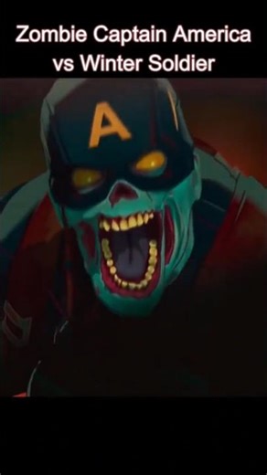 Marvel What if: Zombie Captain America vs Winter solder.. #Marvel #MCU #WhatIf #shorts #viral
