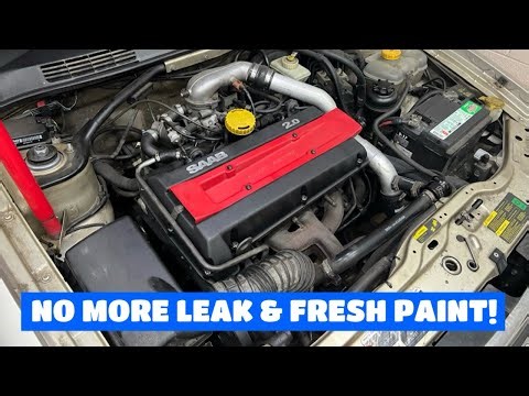 Valve Cover Gasket Fix and Refinish On My Saab 900!