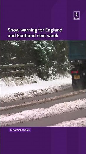 Snow & ice warning next week