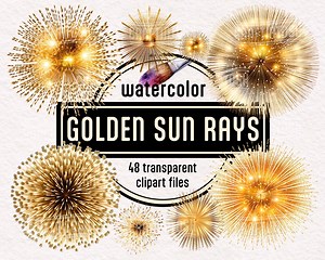 Golden Sun Rays PNG Clipart, Sunburst, Star Burst Clip Art, Fireworks, Light Bursts Overlays, Cosmic Rays for Canva, Shirt, Commercial Use - Etsy