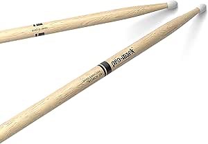 ProMark Drum Sticks - Classic Attack 2B Shira Kashi Oak Drumsticks, Oval Nylon Tip, One Pair