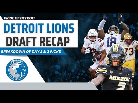 Recapping the Detroit Lions Draft Picks | Day 2 & 3 Breakdown