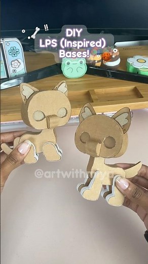 DIY Cardboard LPS Figures! 🐾🧶 #lps #lpscustom #dollcustomization #diy #cutecraft #littlestpetshop