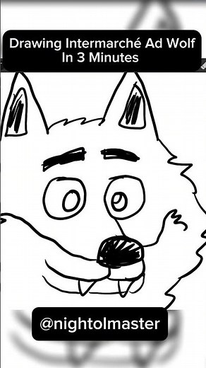 Drawing Unloved Wolf in 3 Minutes #shorts #fyp #cartoons #art