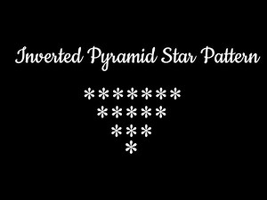 AP Computer Science A Practice - Inverted Triangle (Nested Loops)