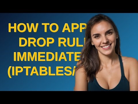 How to apply DROP rule immediately (iptables/conntrack)