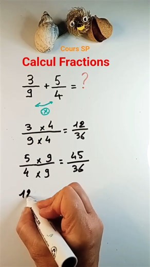 Calcul Fractions #maths #college #pourtoi #courssp #education #fractions #dnb #math #fyp #fypシ゚ #professor #method #matematik | Courssp-maths