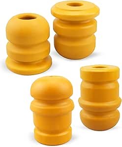 2 Pair Front and Rear Bump Stops Fit for Jeep Wrangler JK 2007-2018, Upper Suspension Jounce Control Arm Bumpers, Replace 52060423AB 52060428AB