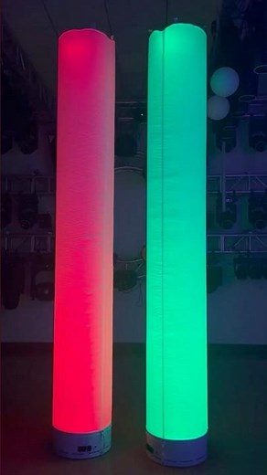 Outdoor Wireless Battery Powered LED Inflatable Column Light for Events