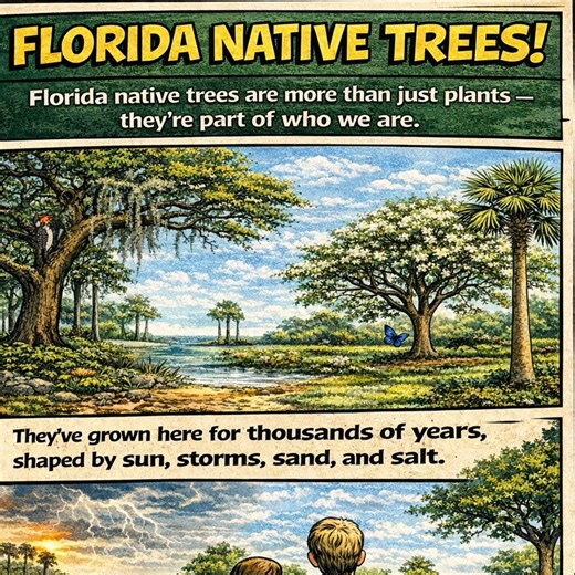 City of Holmes Beach on Instagram: "🌳 Florida native trees are more than just plants — they’re part of who we are. They’ve grown here for thousands of years, shaped by sun, storms, sand, and salt. And today, they offer us something powerful: beautiful, resilient landscapes built for Florida. 🌿 Think big. Live oaks and bald cypress define our streets and parks. They cool our neighborhoods, weather hurricanes, and grow with us for generations. 🌿 Fill the middle. Gumbo limbo, red maple, sweetgum