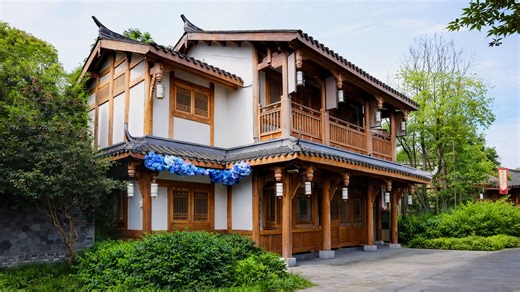 Inside a preserved village area in China