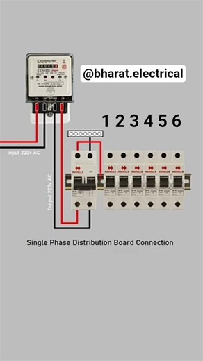 MCB DB Box wiring #connection #electrician #hardwork #beautiful #shortvideo #love
